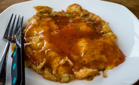 plate of Eggs Foo Young