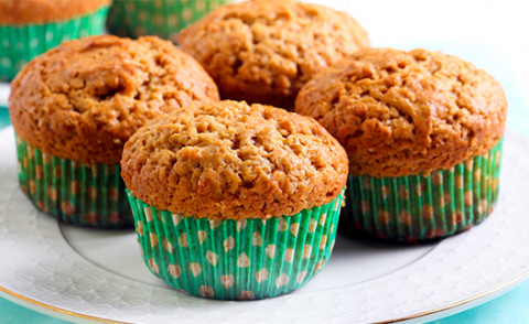 Peanut Butter Muffins on a plate