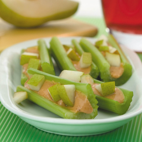 Pears in a Pod on a plate