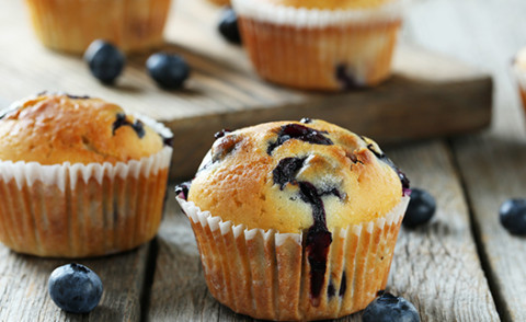 Muffins (Panecillos) de Arándano Azúl
