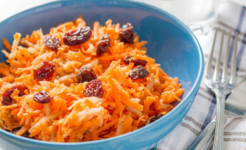 bowl of Carrot Raisin Salad