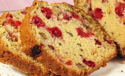 plate of Cranberry Nut Bread