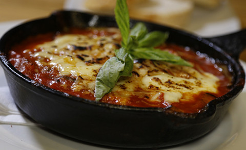 Skillet Lasagna in a skillet