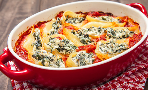 dish of Stuffed Pasta Shells