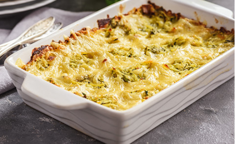 Summer Squash Squares in a pan