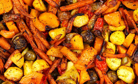 Oven-Roasted Vegetables ready to eat