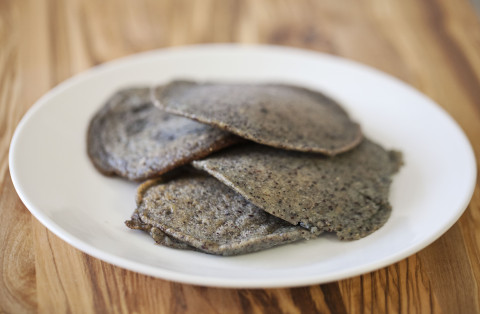 Blue Cornmeal Pancakes