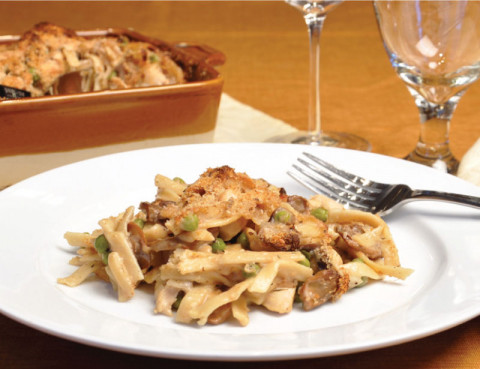 plate of Eve’s Tasty Turkey Tetrazzini