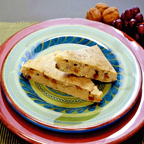 Garden Pan Bread on a plate