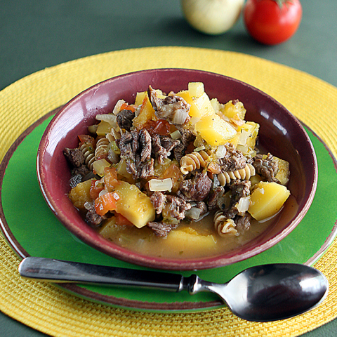 bowl of Hearty Beef Soup