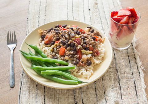Picadillo on a plate