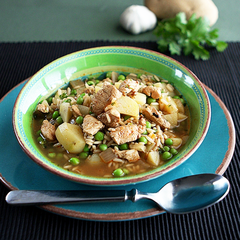 Potato Soup in a bowl