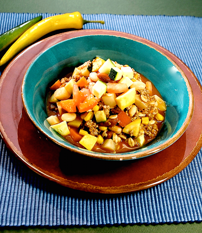 Three Sisters Stew in a bowl