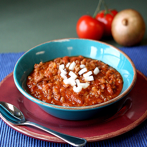 Two Bean Chili in a bowl
