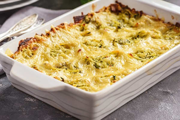 Summer Squash Squares in a pan
